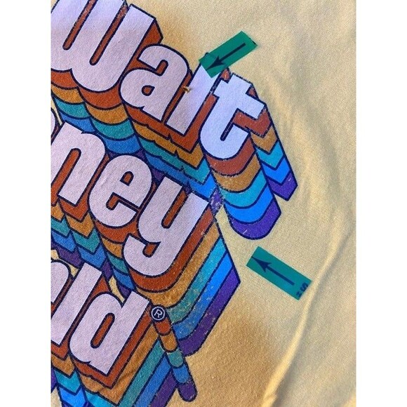Walt Disney, Vintage, T-Shirt, Yellow, Adult Medium, Classic - Picture 4 of 6